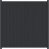 VistaWall Vertical Solid Fence Panel H: 1800mm x W: 1800mm Black, Thunder