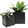 Cube Terrazzo Pot M Black