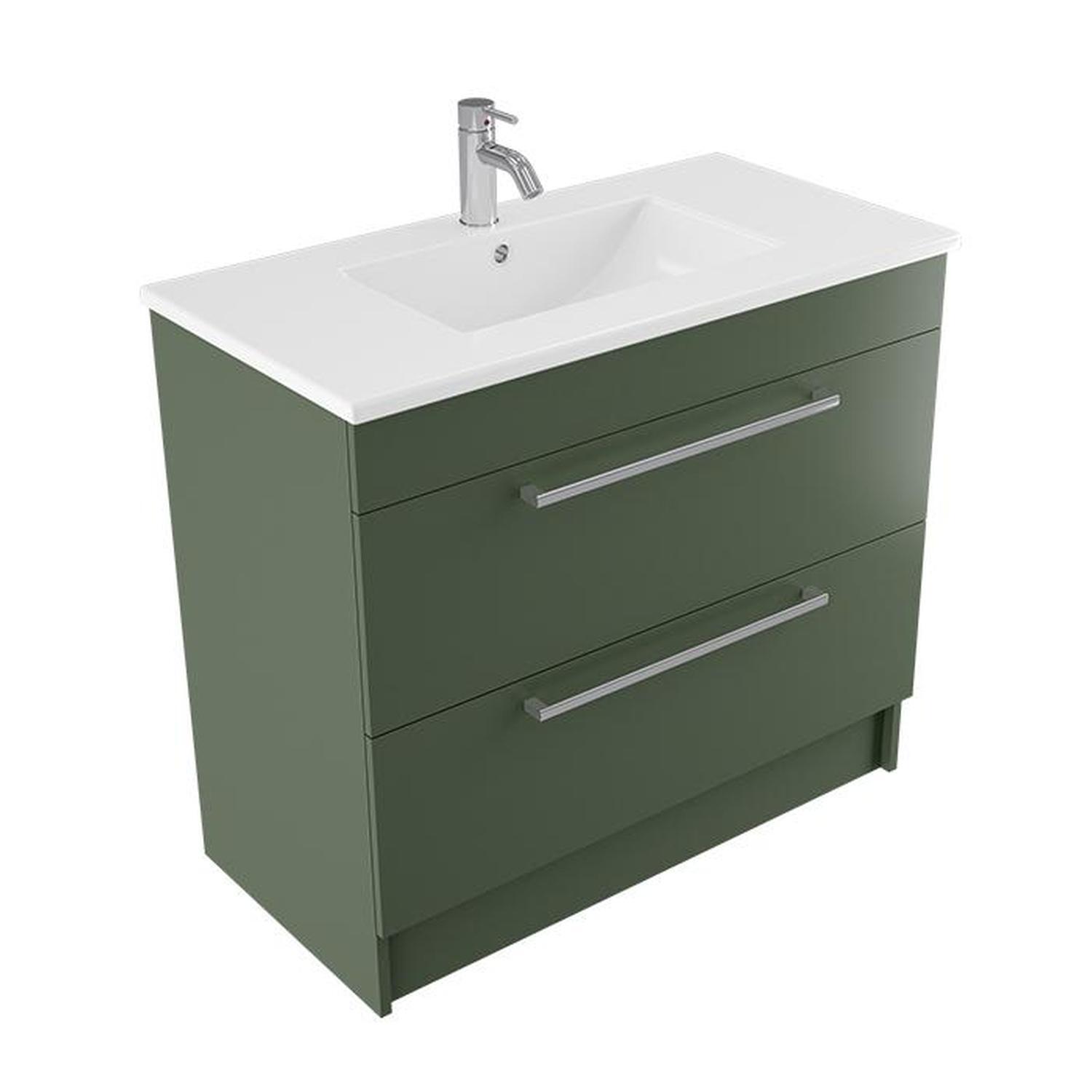 Calais Floor Vanity 900mm Green Slate