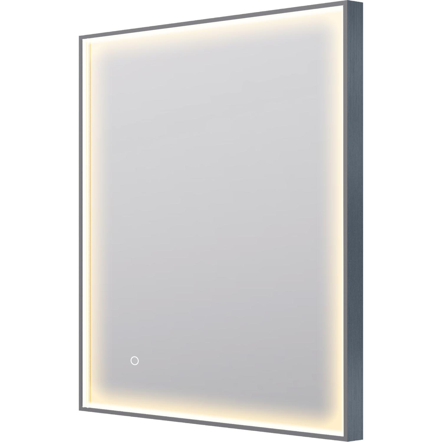 Eclipse LED Frontlit Mirror with Demister 900x750mm Gunmetal