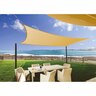 Shade Sail Platinum Rectangle  3 x 5M Sand