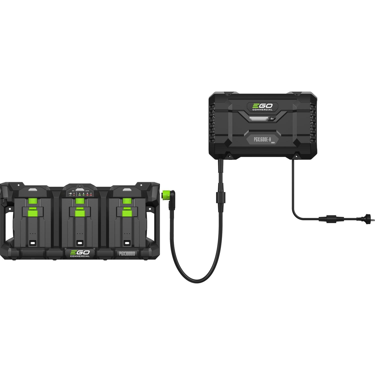 Commercial Charging 3-Port Dock Starter Set Includes Commercial Charging 1600W Hub & 3 Port Charging Dock 56 Volt