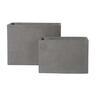 Terrazzo Trough Pot L Grey