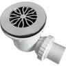 Shower Waste Side Exit Flat 90mm Chrome