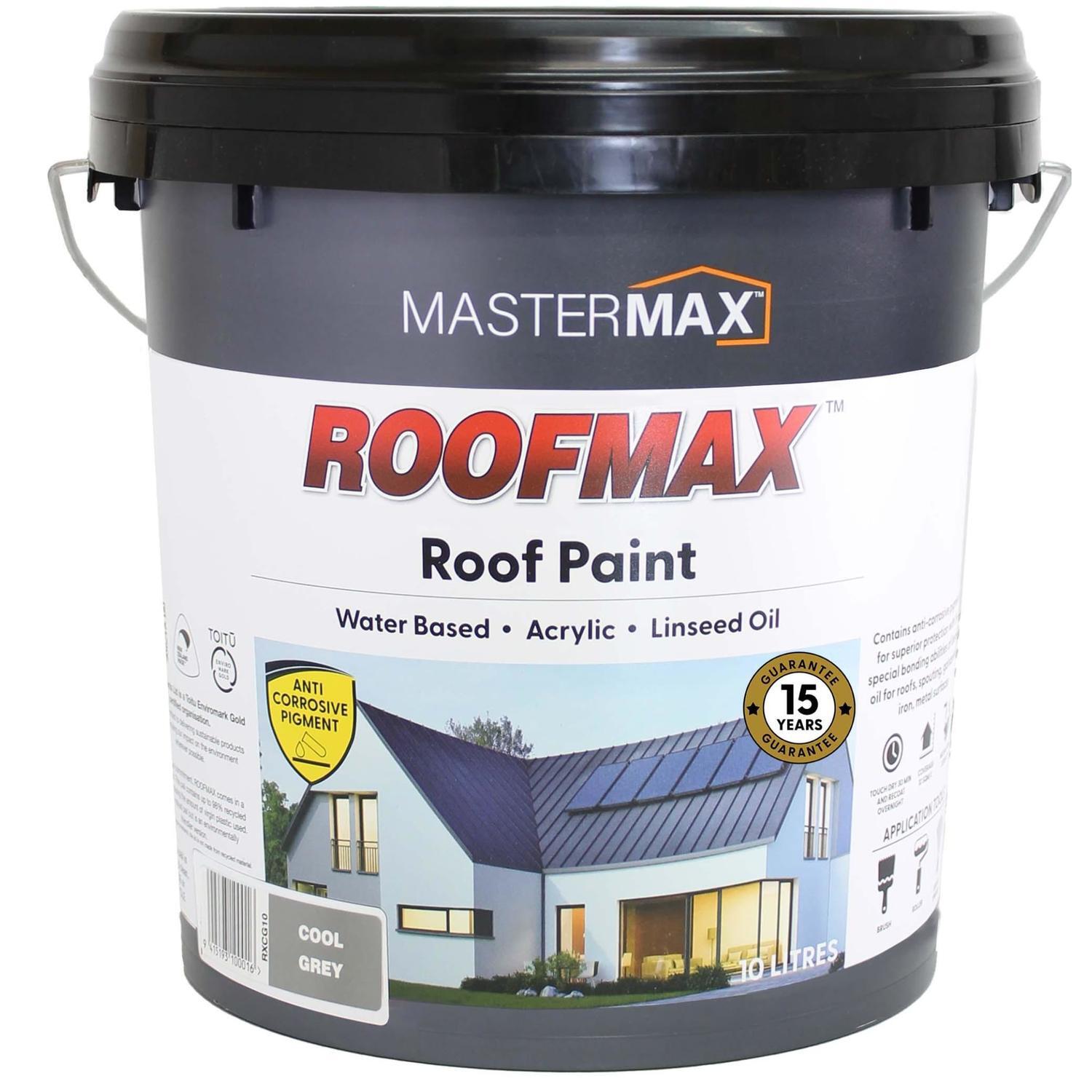 Roof Paint Anti Corrosive and Linseed Oil 10L Cool Grey
