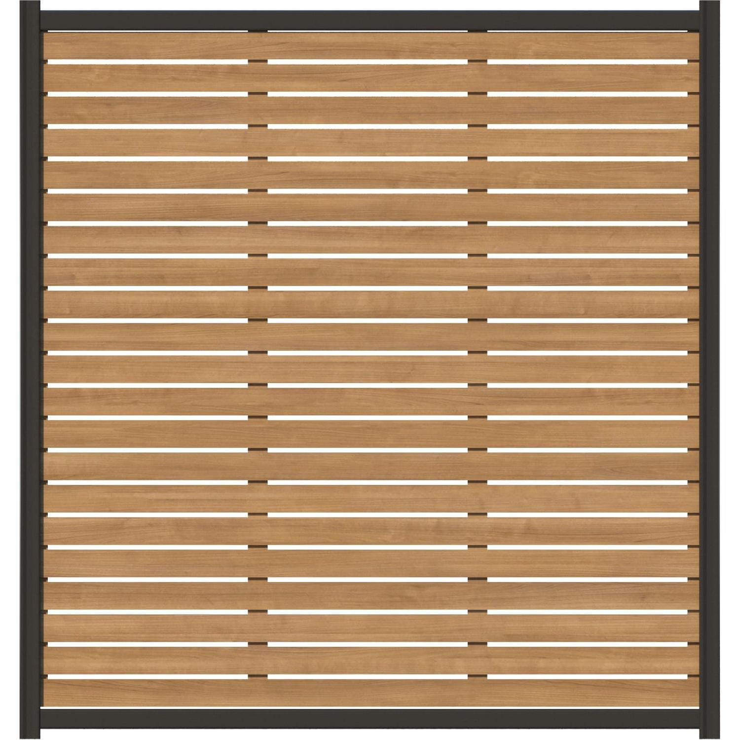 SlatWall Timber Fence Panel H: 1800mm x W: 2380mm Thunder