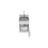 Single Cupboard Laundry Tub with Internal Shelf & Floor 555mm White