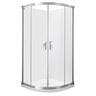 Emerald II Round Sliding Shower 1000mm x 1000mm Metallic Grey 1000mm x 1000mm Metallic
