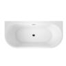 Freestanding Back to Wall Bath 1600 mm White