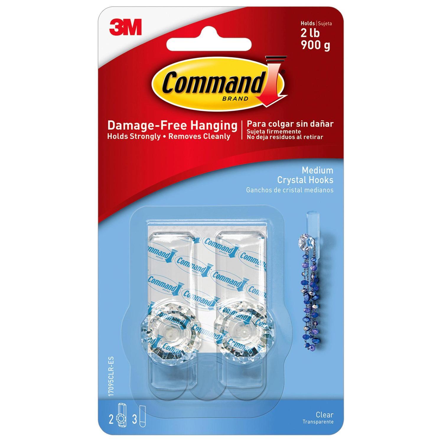 Hook Adhesive Remove Medium Crystal 2PK