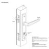 Entrance lock hinged 1-Point Black