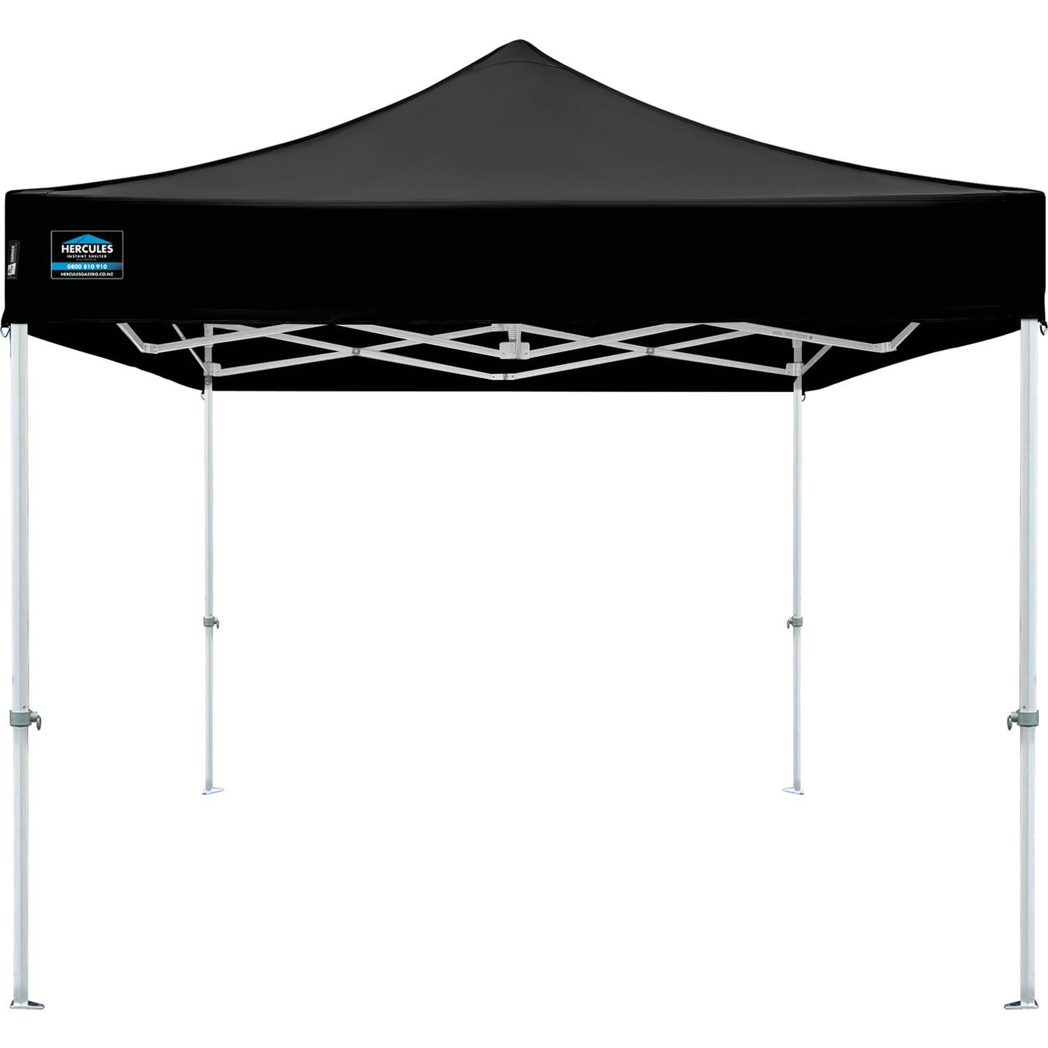 Hercules Pro 37 Alloy Gazebo 2.5x2.5m Black