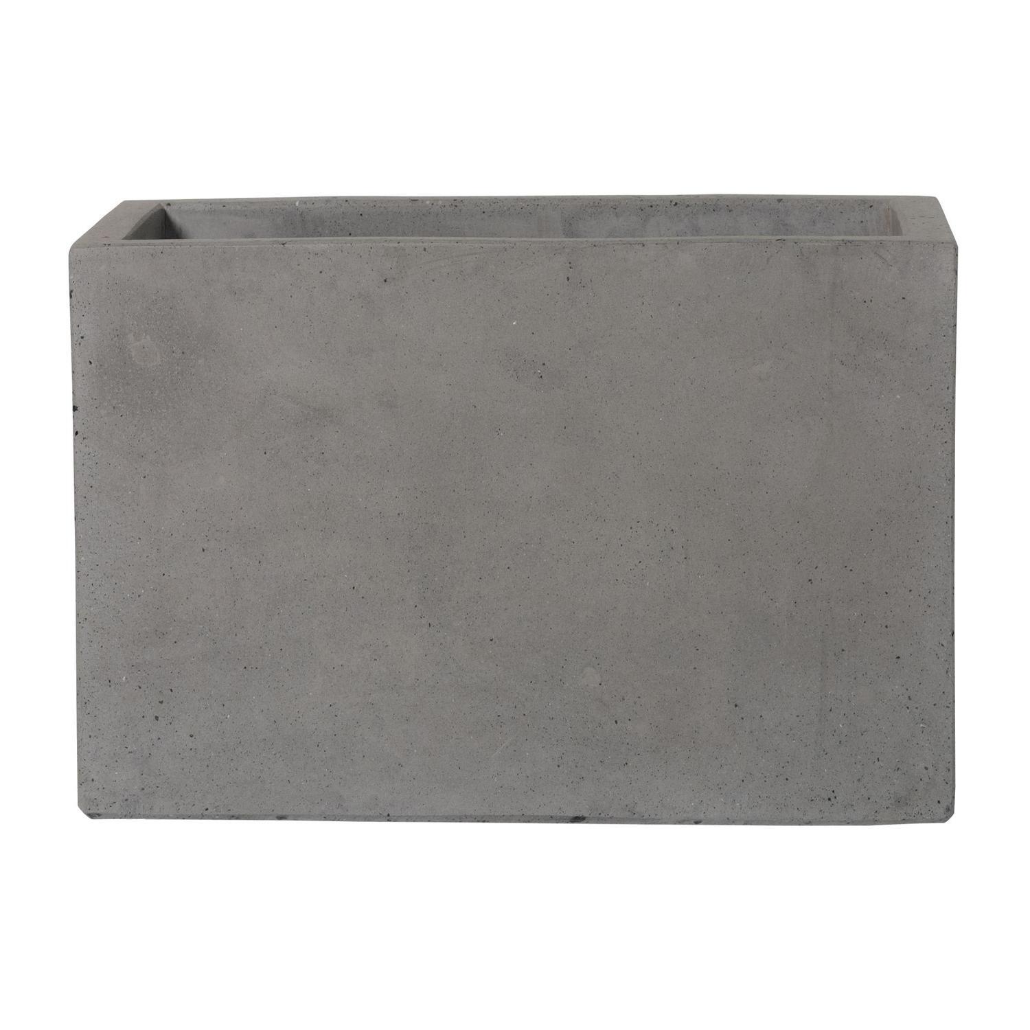 Terrazzo Trough Pot L Grey