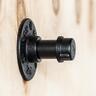 Hook Pipe Knob 65 x 65 x 58mm Black