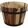 Round Acacia Wooden Barrel Small Natural