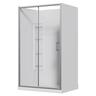 Alcove Corner Mould Acrylic Shower 1200 x 900 x 2015mm Chrome