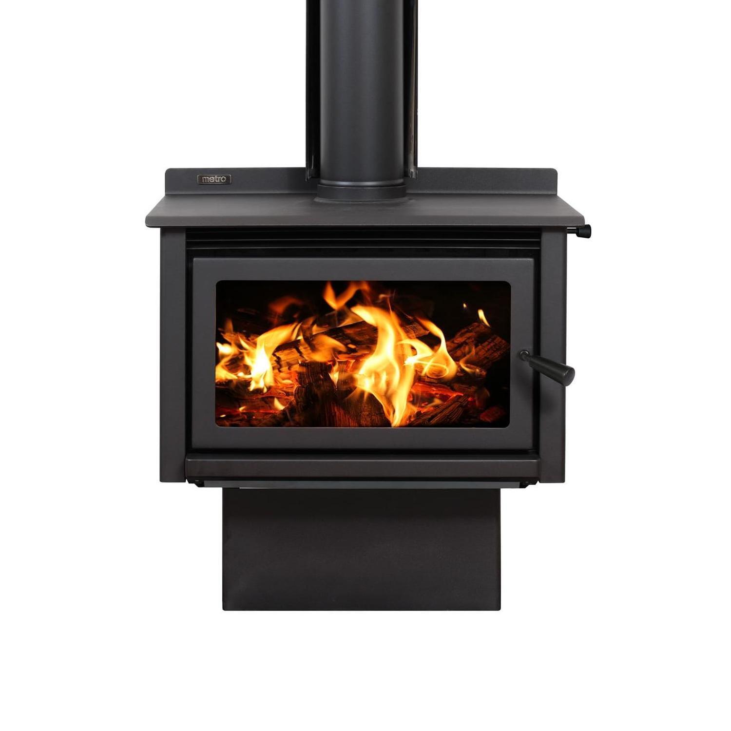 LTD Xtreme Rad Base 18kW Wood Fire and Standard Flue Kit