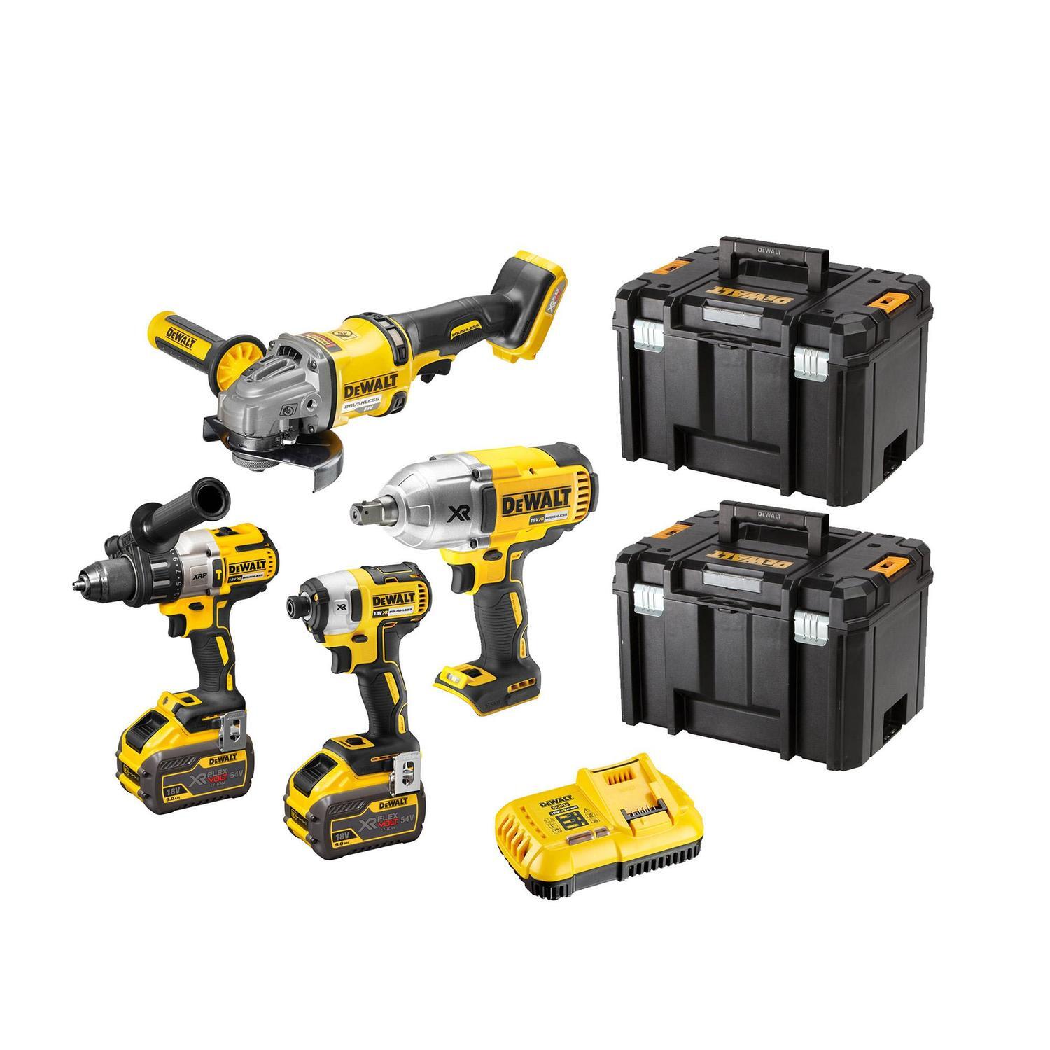 XR FlexVolt Cordless Brushless 4pc Power Tool Combo Kit