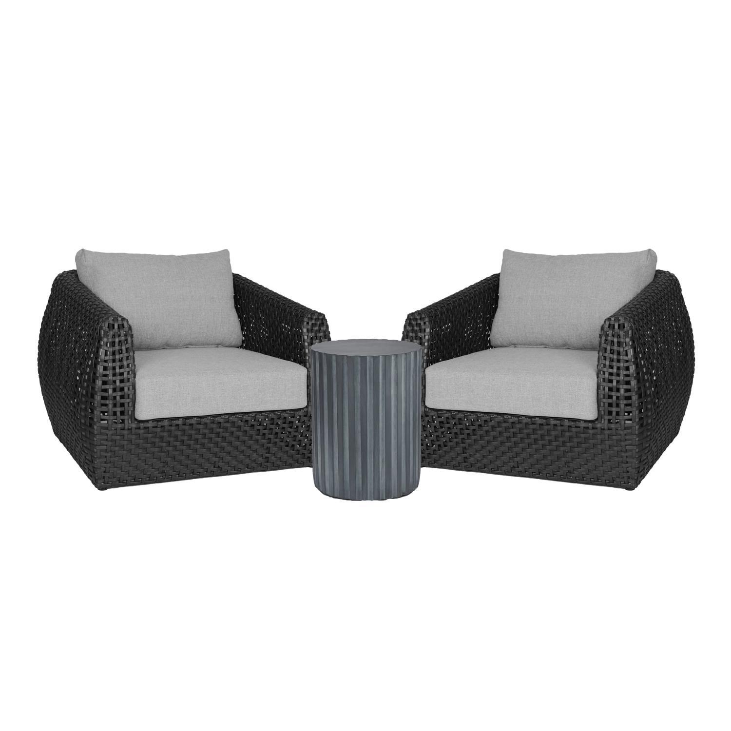 Outdoor 3 Piece Lounge Setting