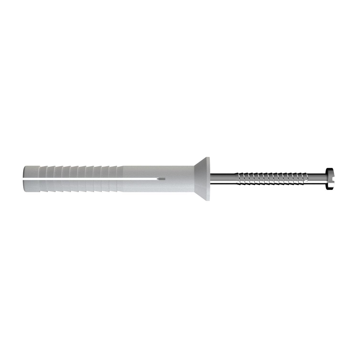 Nylon Nail In Anchors - Countersunk