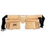 Heavy Duty Suede Leather Double Pocket Tool Belt