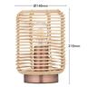 Ollie Rattan Table Lamp H: 200mm
