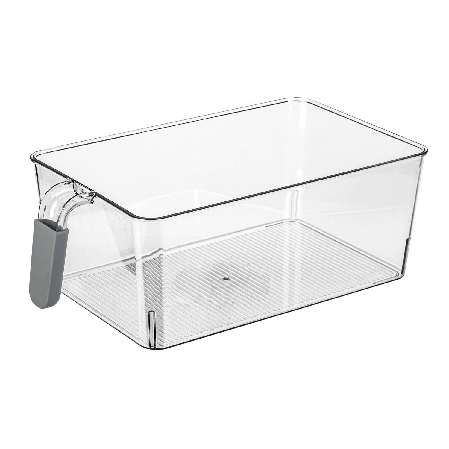 Storage Bin with Soft-Grip Handle 4.5 litre Clear