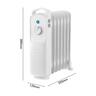 Oil Column Heater 700W White