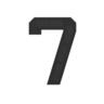 StreetGlo Solar Illuminated Number - Seven