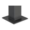 Aluminium Flanged Post 100x100x1300mm Black