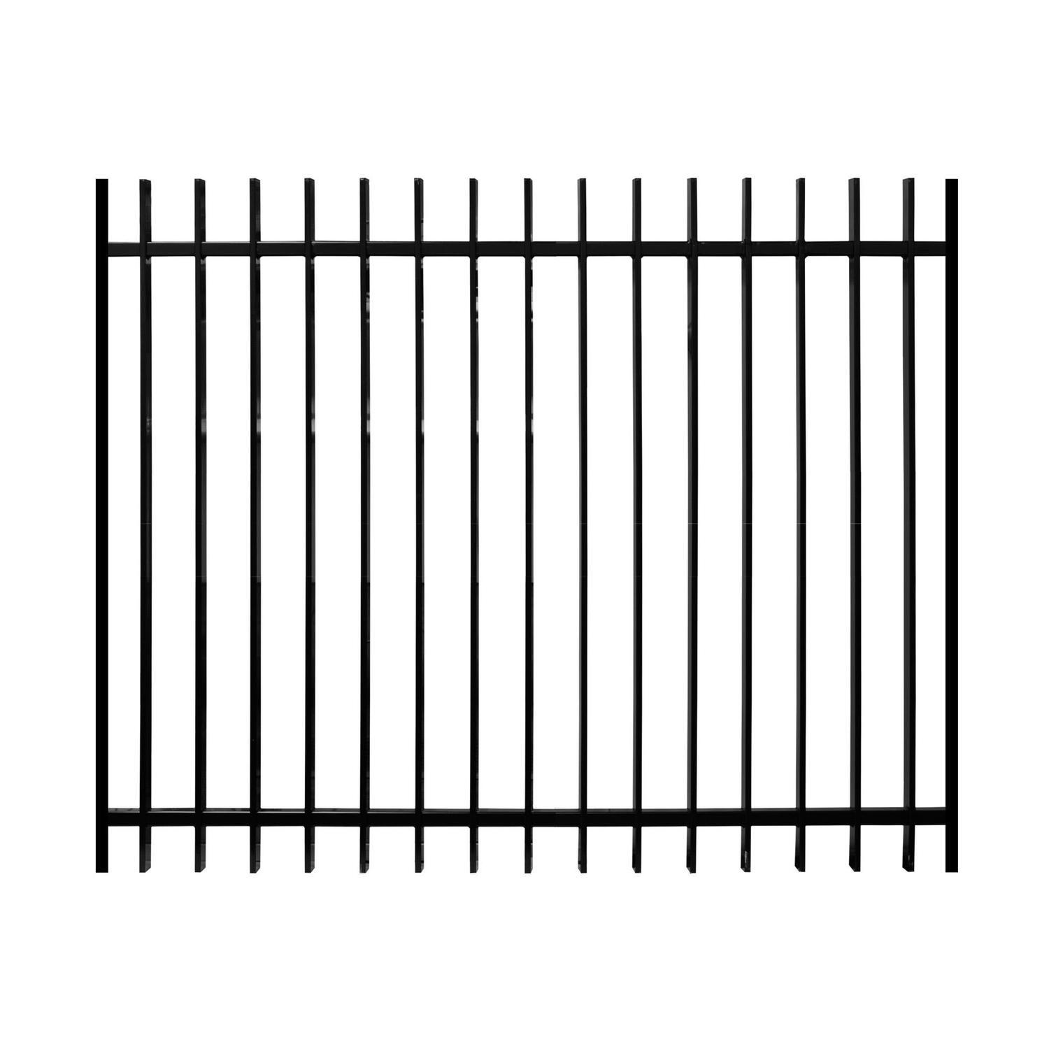 Aluminium Inline Series Driveway Gate W:1470mm, H:1200mm, D:50mm Black
