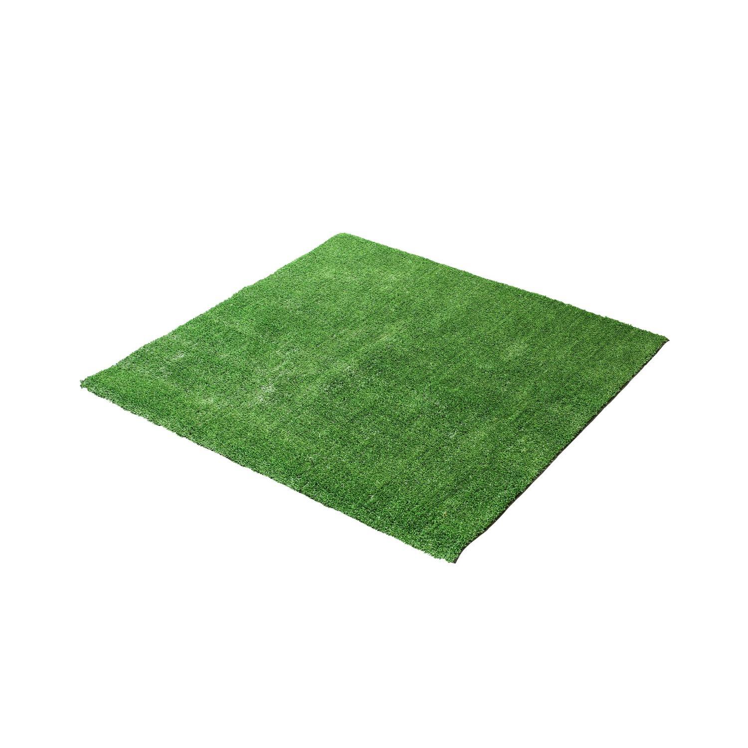 Artificial Grass H: 7mm, L: 1000mm, W: 1000mm Green