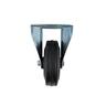 Rubber Fixed Castor 100mm 70kg Black