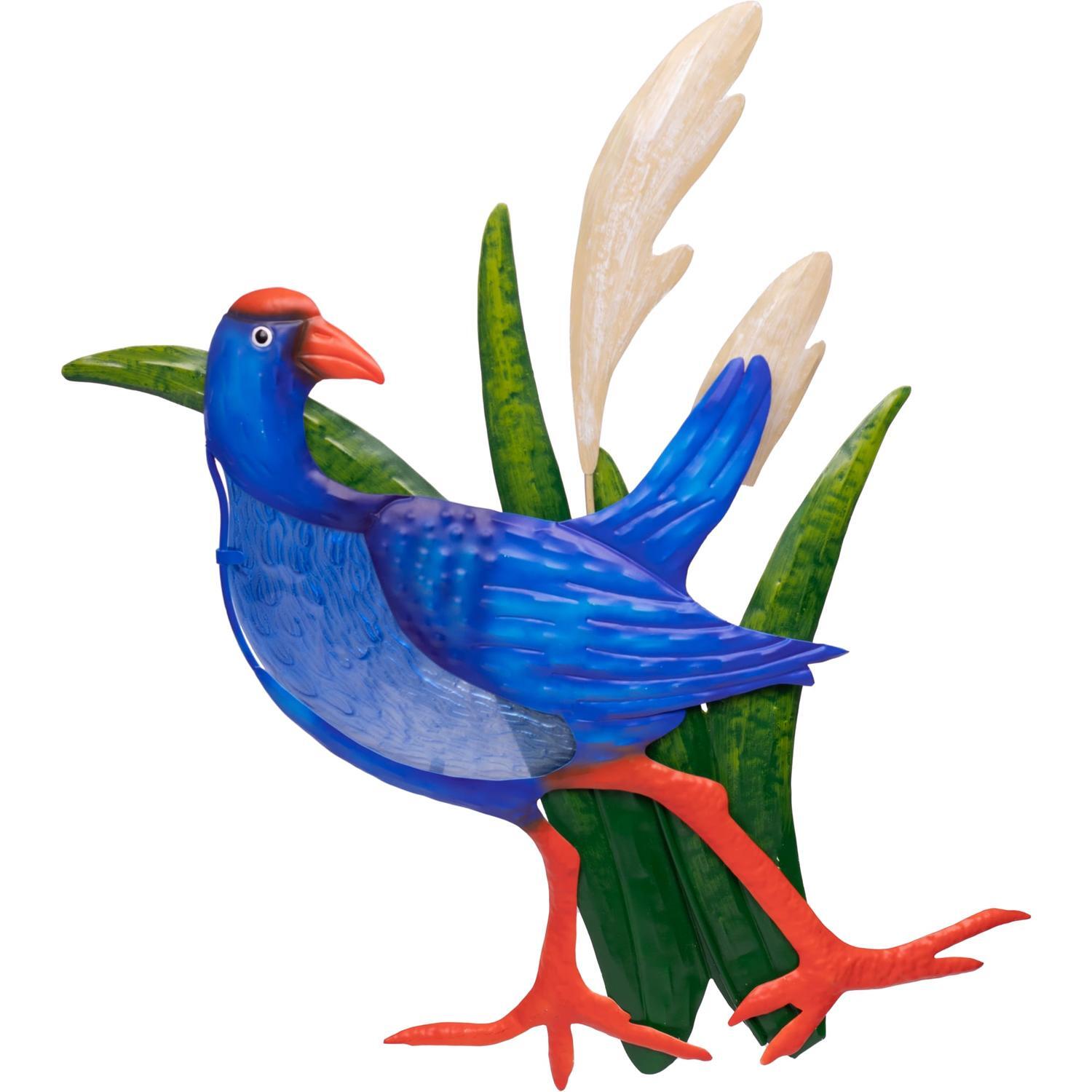 Wall Art Metal Glass Pukeko