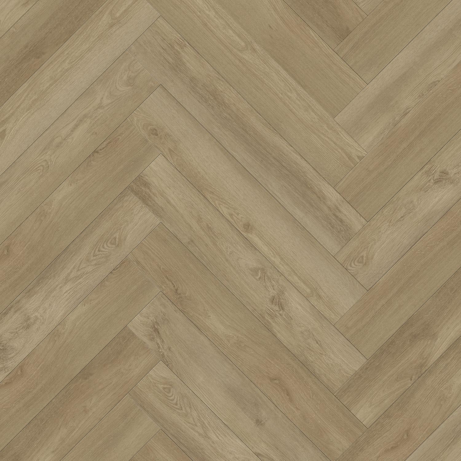 Herringbone Hybrid Flooring 2.07m2 Flamed Oak Beppu