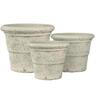Tall Country Resin Cup Pot L White