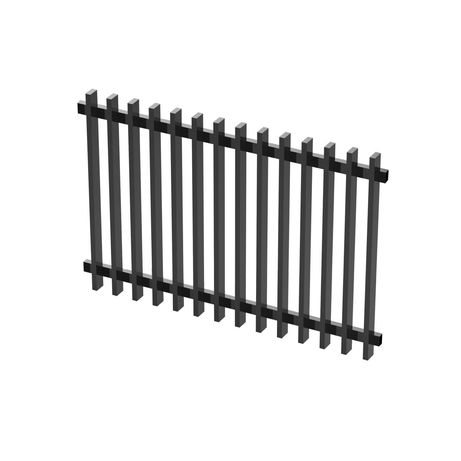 Fence Panel W: 1650mm, H: 1000mm Ebony