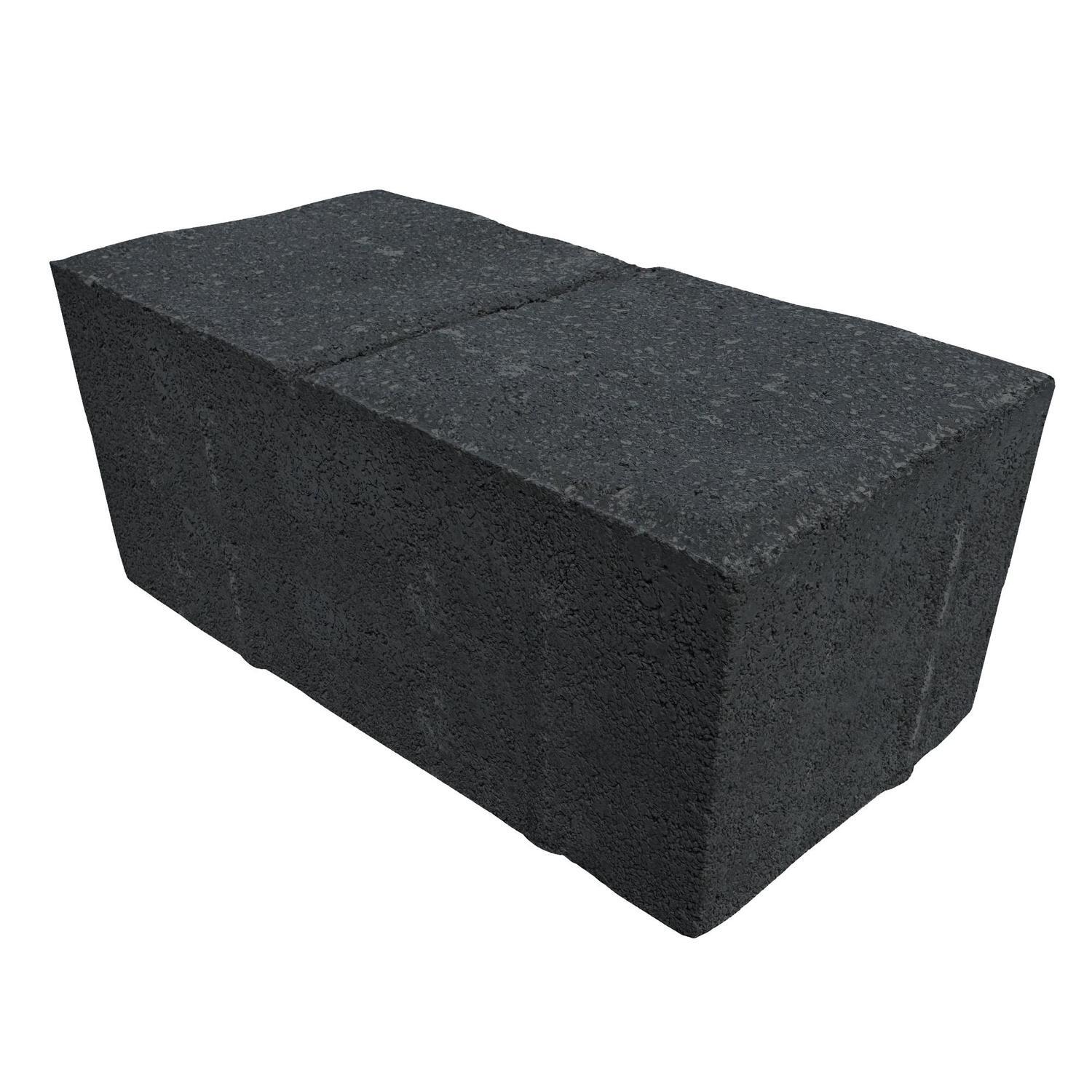 London Stonepave Paver H: 80mm, W: 100mm, L: 200mm Midnight