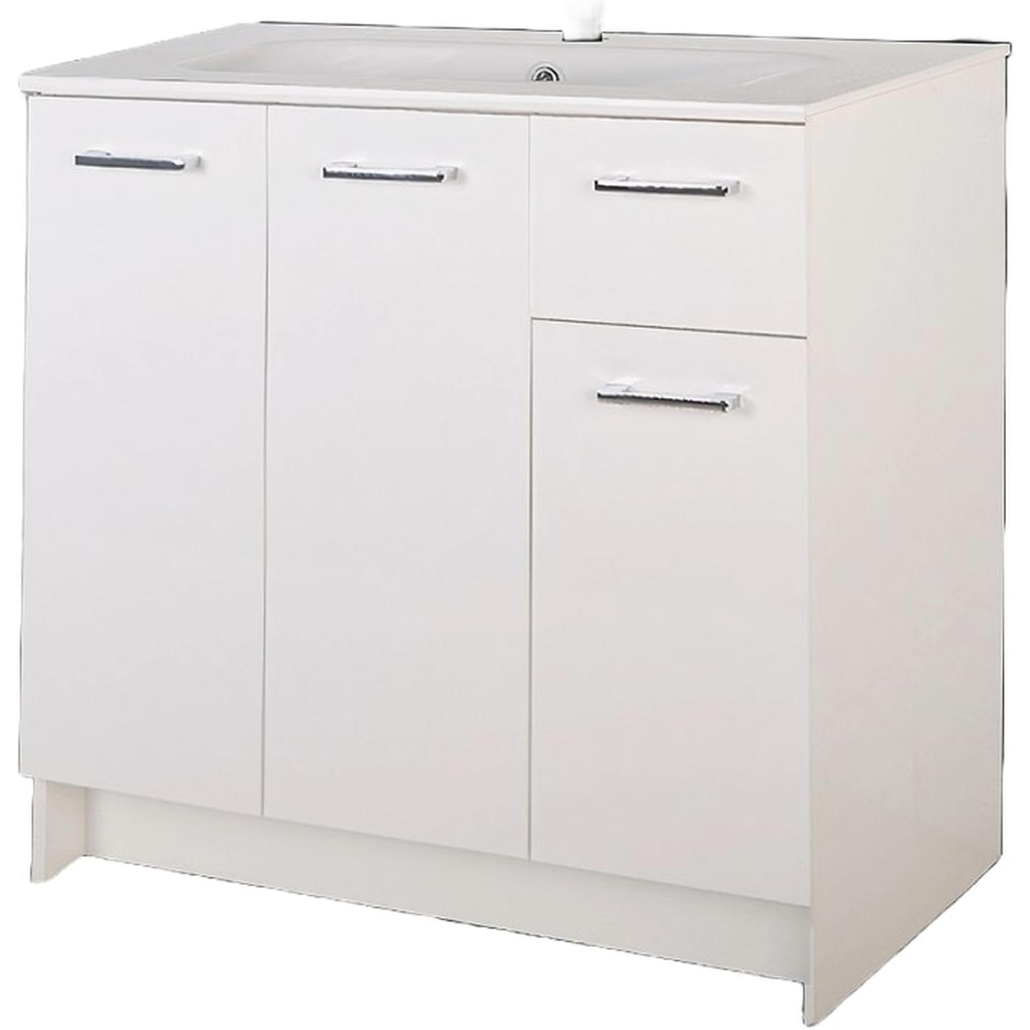 Kera Vanity and Basin 900mm White