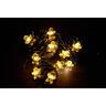 10 Festive Seed String Lights - Design available: Tree, Gingerbread, Stocking, and Santa 0.9m / Battery Warm White