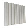 MDF Panel Fluted Large W: 170mm, D: 18mm, L:2.4m White