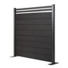 Composite Fence Panel With Slat Top