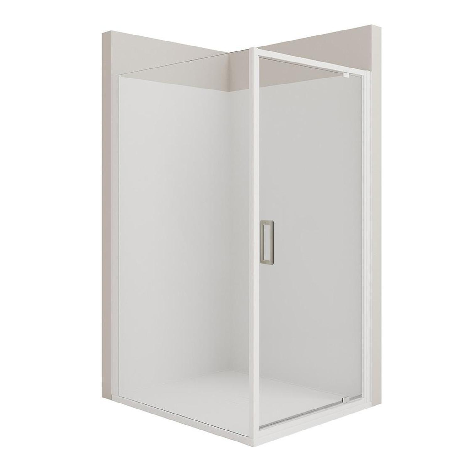 T Screen Left Hand 2 Sided Tiled Wall Shower 1200 x 1000mm Chrome