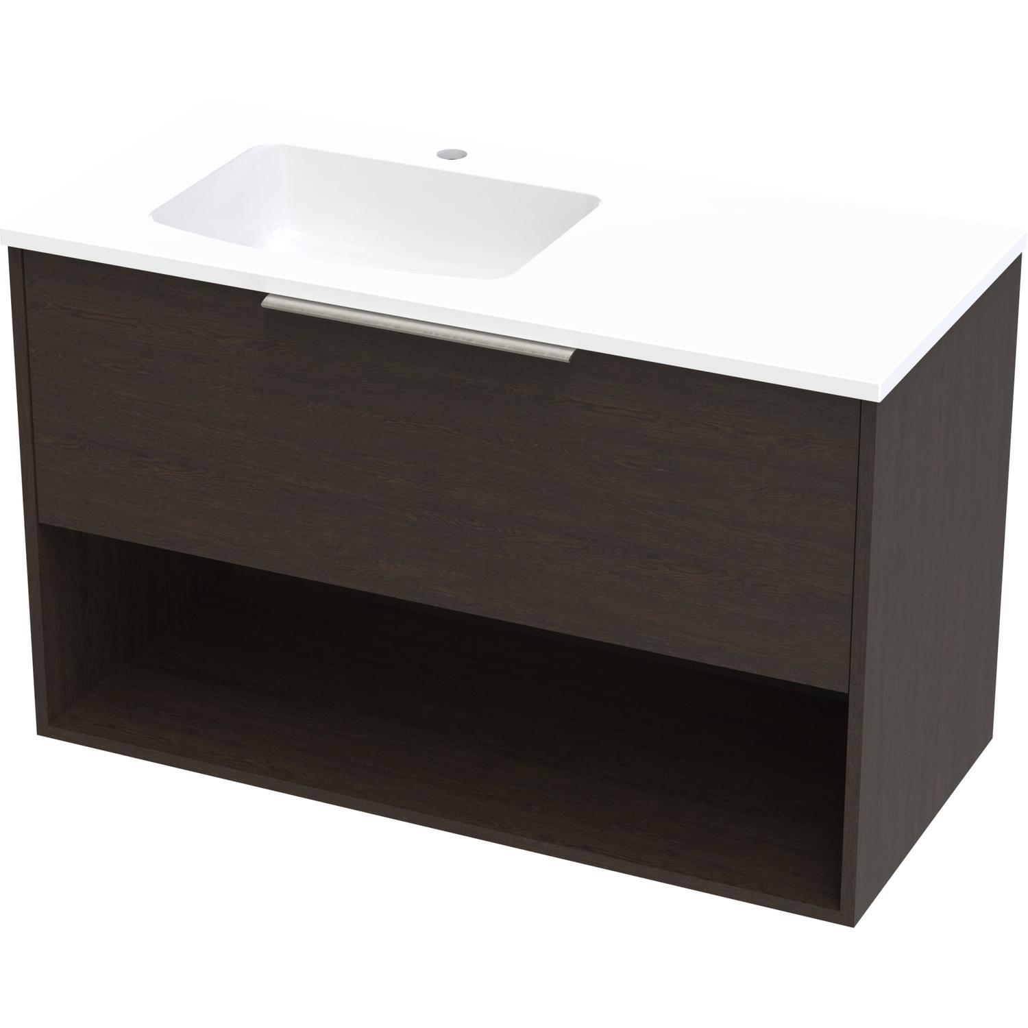 Nikau Grove 1000 Left Hand Bowl Drawer Open Colour