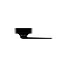 Window Handle Low Profile Right-Hand Sub Fix 80mm Black