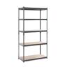 5 Shelf Unit H: 1830mm, W: 914mm, D: 458mm Silver Vein