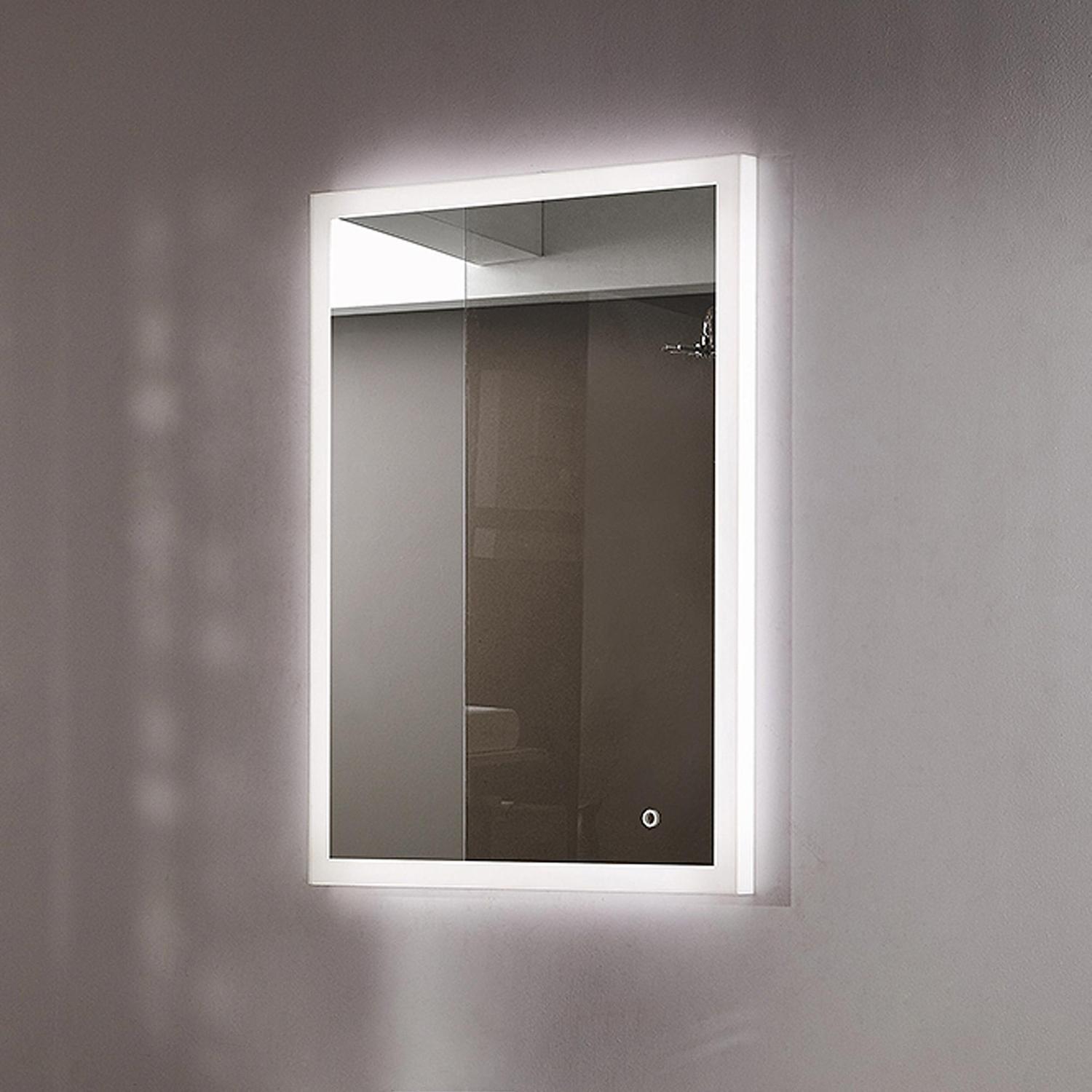 Diffused Front and Backlit LED Mirror with Demister 750 x 600mm