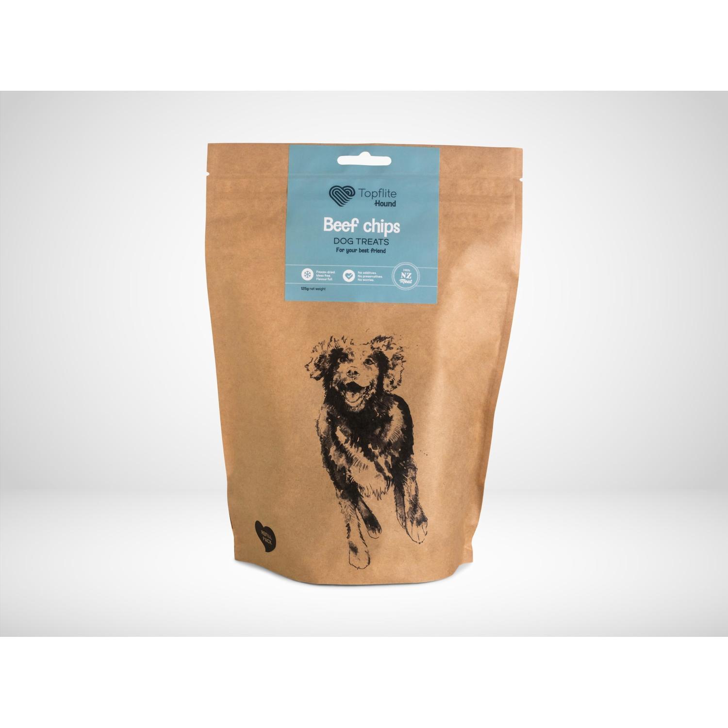 Beef Chip Dog Treat Refill Pack 125g