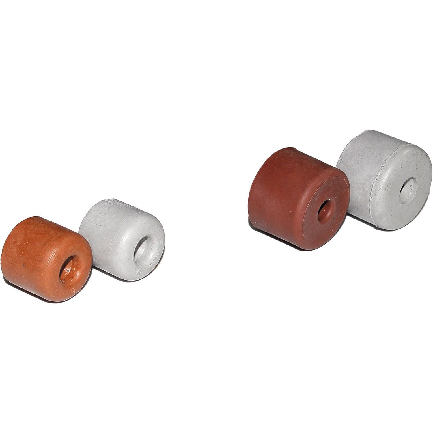 Door Stop Round Rubber Screw On 40mm Grey