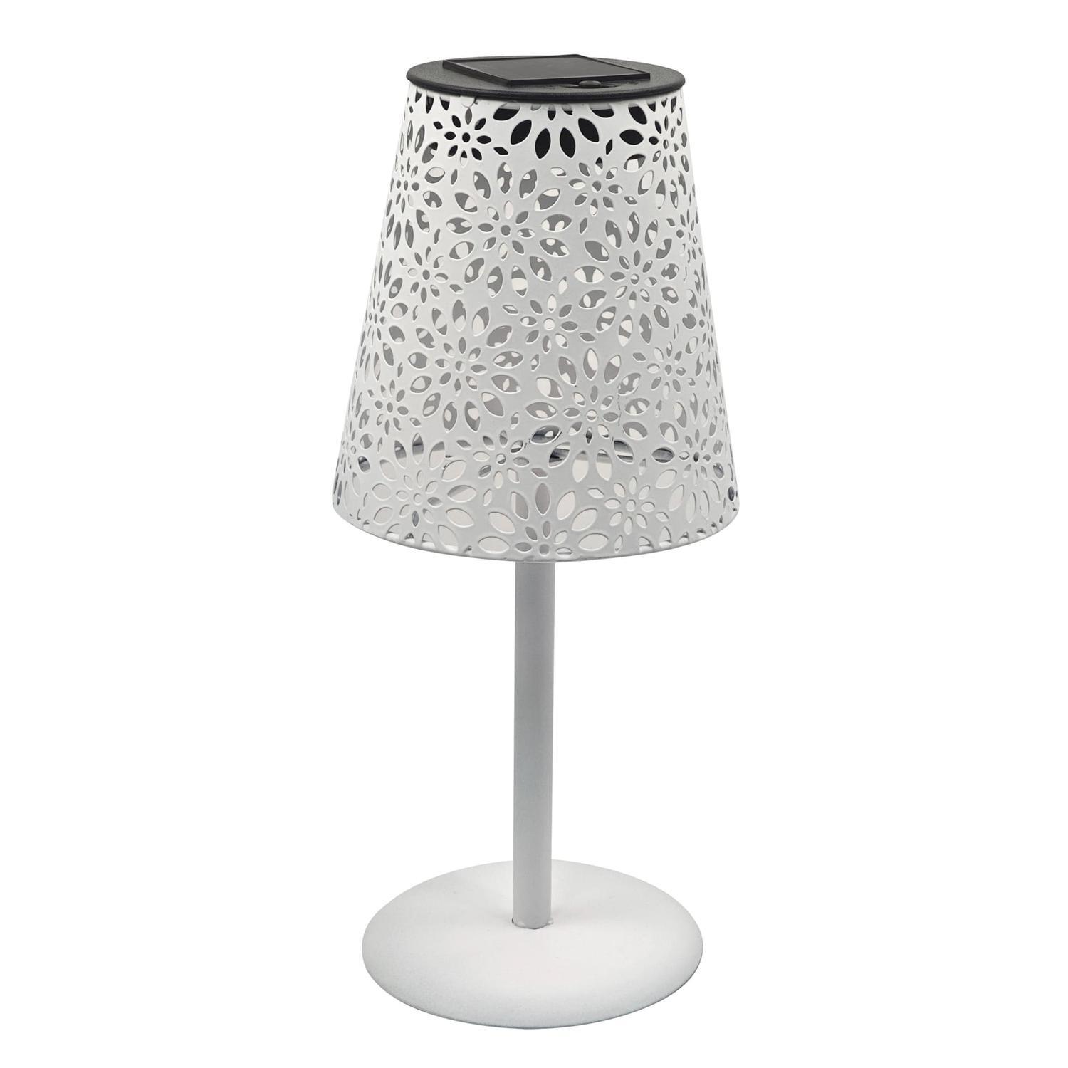Solar Celeste Iron Table Lamp White 13 x 29cm Warm White